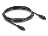 Delock Toslink Cable Stecker Auf Stecker, Ø 4 Mm, 1,5 M, Schwarz