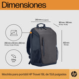 Mochila Hp Travel Para Portátiles Hasta 15.6' Gris