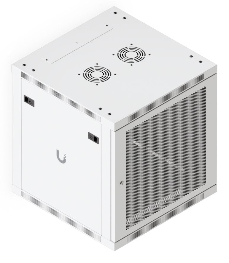 Fully Assembled Wall-Mount Rack With Built-In Fans And Uacc-Rack-12u-Wall-600-P