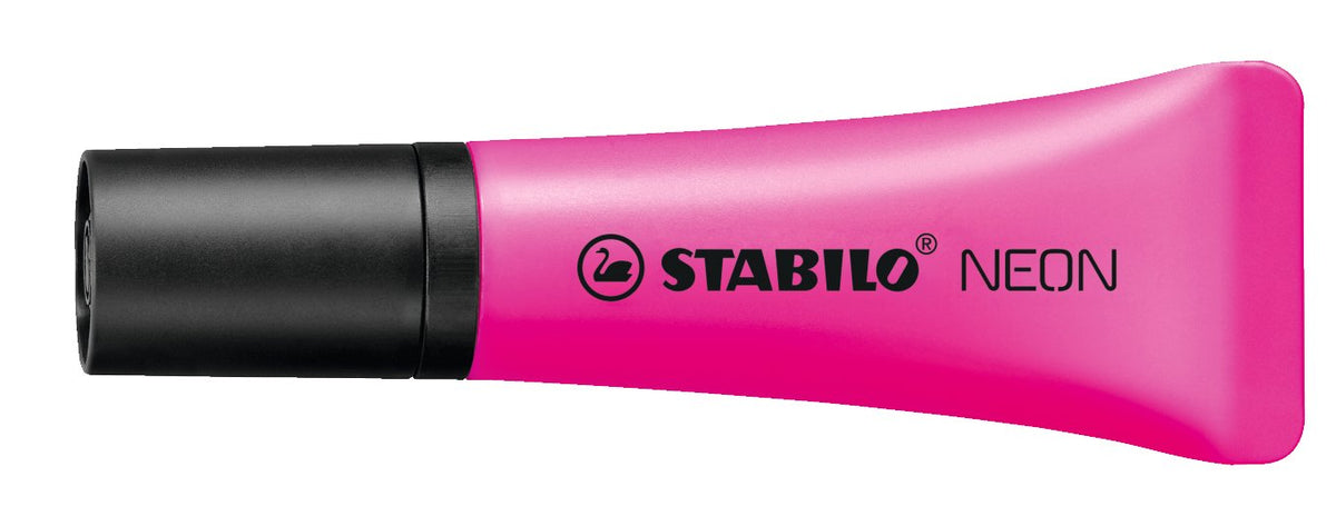 Stabilo Neon - Marcador Fluorescente - Verde, Amarillo, Naranja, Rosa - Tinta A Base De Agua - 2-5 Mm (Paquete De 4)