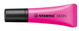 Stabilo Neon - Marcador Fluorescente - Verde, Amarillo, Naranja, Rosa - Tinta A Base De Agua - 2-5 Mm (Paquete De 4)