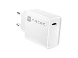 Cargador Usb Natec Ribera Usb-C 20w Pd Blanco