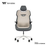 Thermaltake Argent E700 Glacier Blanco With Slate Gray Crayon Real Leather Chair