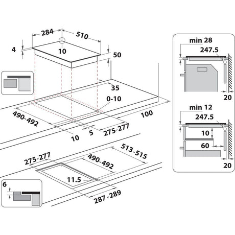 EAN 8003437604850 - Whirlpool WS Q0530 NE Negro Integrado 28 cm Con placa de inducción 2 zona(s) imagen 6