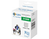G&G Aluminium Cinta De Relieve Compatible Con Dymo Rhino 31000