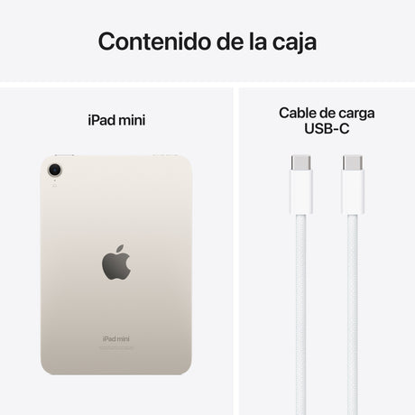 EAN 0195949730429 - Apple iPad mini 7th gen 256 GB 21,1 cm (8.3") Wi-Fi 6E (802.11ax) iPadOS 18 Blanco imagen 10