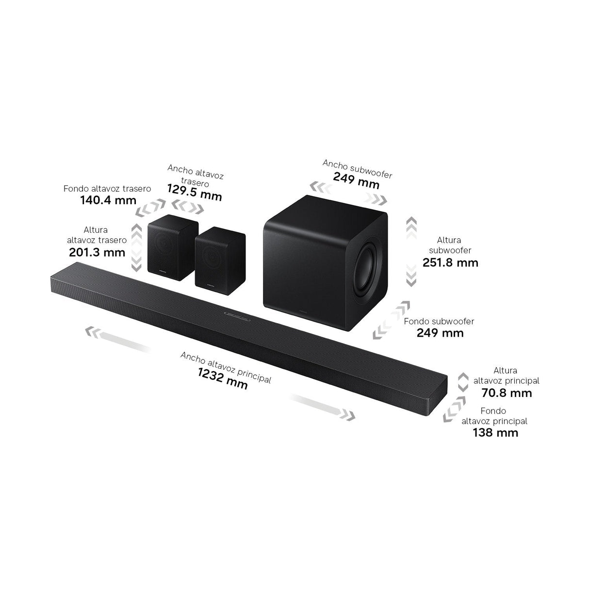 Samsung Hw-Q990h Xc Titan Black Barra De Sonido 11.1.4ch Con Dolby Atmos (2026)