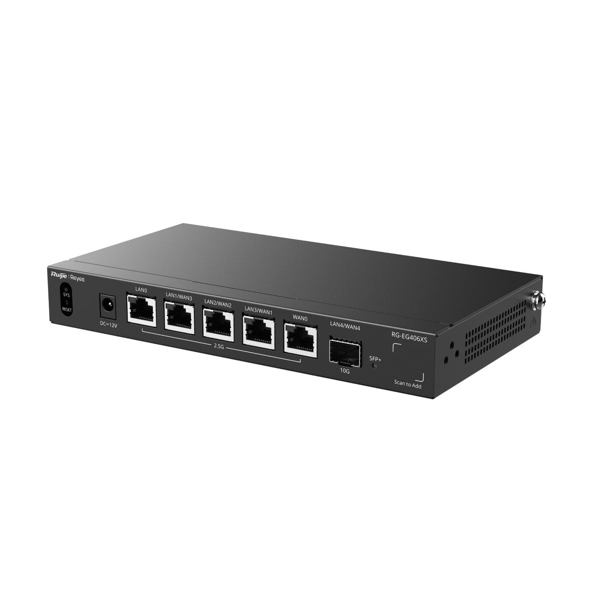 Router Vpn Ruijie Rg-Eg406xs 6p 5x2.5gb 1x10ge Sfp+ Multi Wan Portal En La Nube