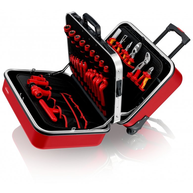 EAN 4003773084341 - Knipex 98 99 15 caja de herramientas Negro, Rojo Acrilonitrilo butadieno estireno (ABS), Aluminio imagen 2