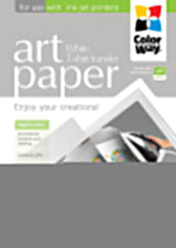 Colorway Art Photo Paper T-Shirt Transfer (Blanco), 5 Hojas, A4, 120 Mâ²