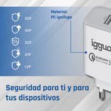EAN 8435364317389 - iggual IGG317389 cargador de dispositivo móvil Universal Blanco Corriente alterna Interior imagen 7