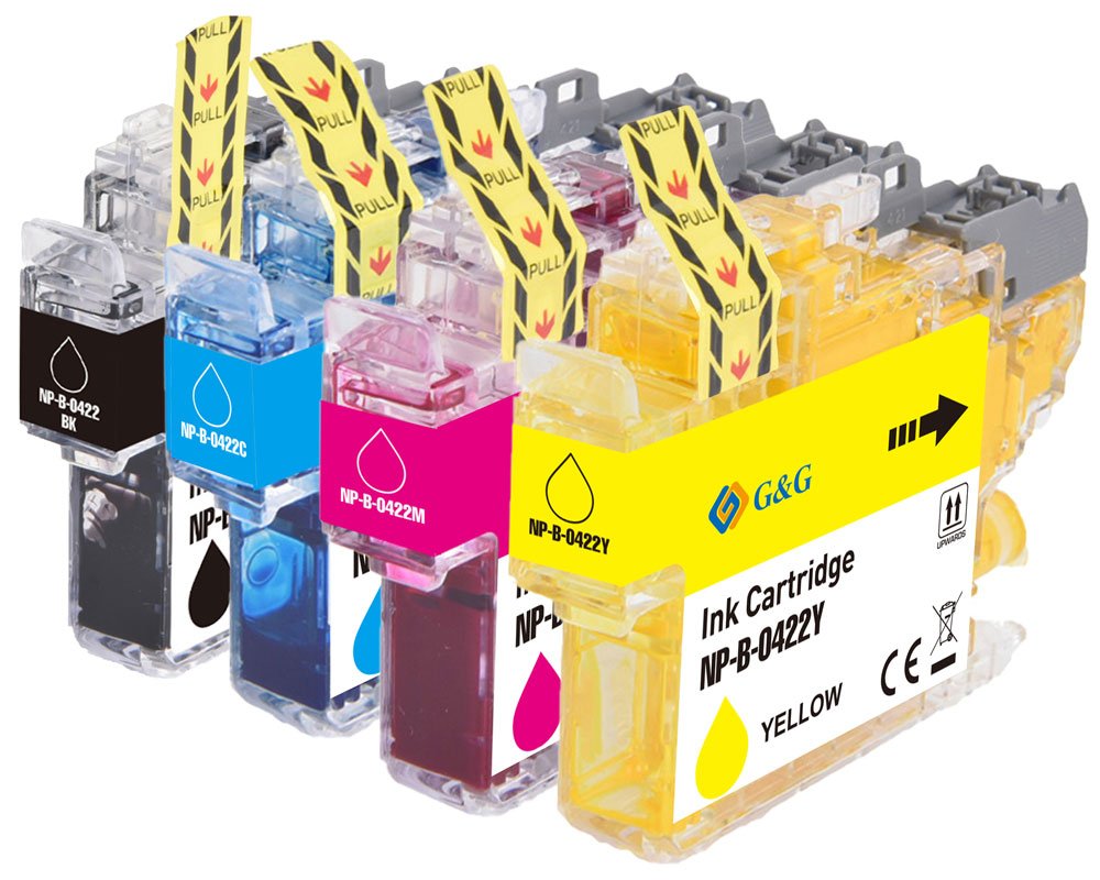 G&G Cartucho 4 Brother Lc422val Bk,C,M,Y (550 Páginas)