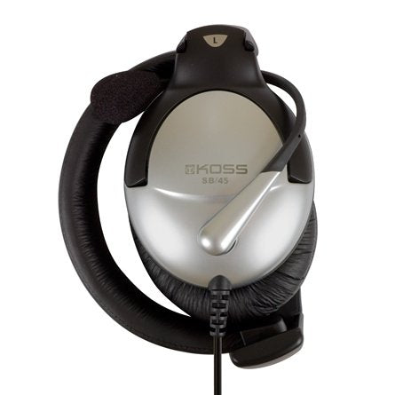 Auriculares Koss Sb45 Con Cable 3,5 Mm, Plateado/Negro