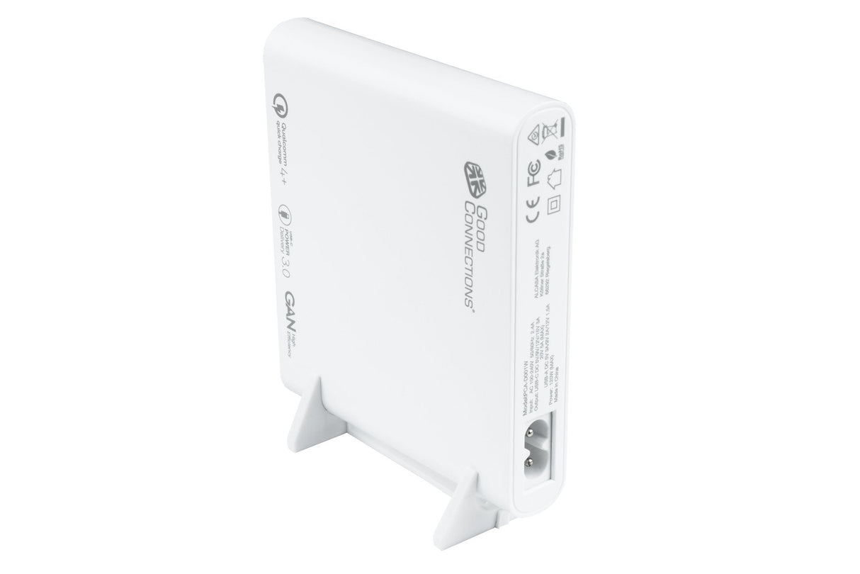 Good Connections Estación De Carga Rápida De Escritorio Usb 120w 4 Puertos Blanco