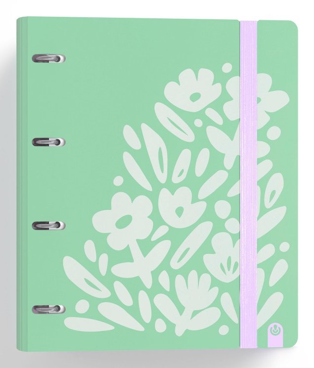 Carchivo Carpeta Anillas 4x35mm Carpeblock 360 C/Recambio 100h 90gr 4 Separadores Pp Rígido Foam Verde