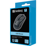 Raton Sandberg Usb 3 Botones Negro