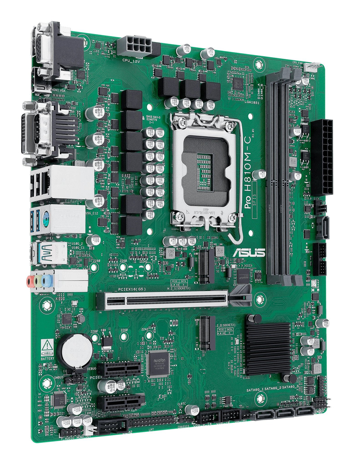 EAN 4711387856512 - ASUS PRO H810M-C-CSM Intel H810 LGA 1851 (Socket V1) micro ATX imagen 3