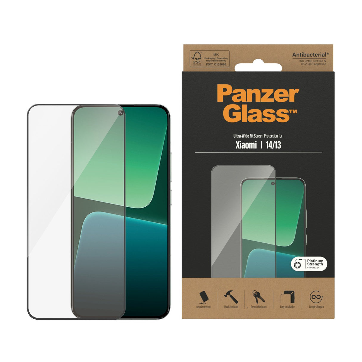 EAN 5711724080661 - PanzerGlass ® Screen Protector Xiaomi 14 | 13 | Ultra-Wide Fit Protector de pantalla 1 pieza(s) imagen 2