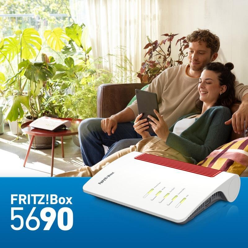 EAN 4023125030963 - Box 5690 router inalámbrico 2.5 Gigabit Ethernet Doble banda (2,4 GHz / 5 GHz) Rojo, Blanco imagen 5