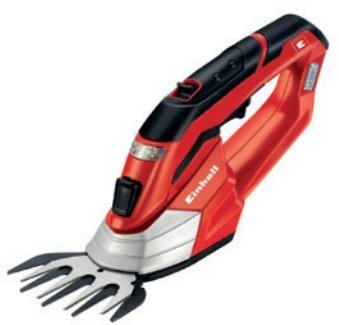 EAN 4006825626216 - Einhell GE-CG 12 Li tijera de césped inalámbrica 12 V Ión de litio Negro, Rojo, Plata imagen 1