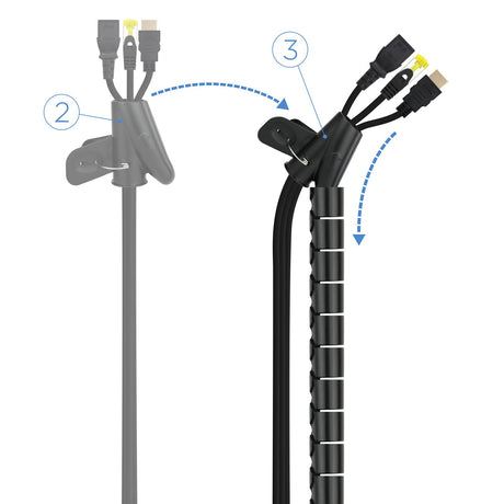 EAN 8433281009592 - Nanocable 10.36.0001-BK pasacables 2,5 cm imagen 3