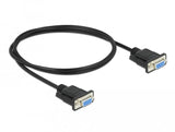Delock Serie Cable Rs-232 D-Sub 9 Hembra A Hembra - 1 M