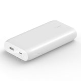 Belkin Boost Charge 30w - Batería Externa Usb-C  Cargador Portátil Con Cable 20000mah Blanca