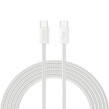 Pack Cargador De Red *Gan* Usb-C 30w Pd + Cable Tresse Usb-C Vers Usb-C 2m - Plateado - Belkin