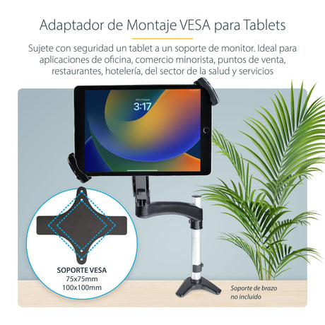 EAN 0065030895354 - StarTech.com TABLET-VESA-ADAPTER soporte Soporte pasivo Tablet/UMPC Negro imagen 12