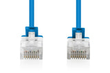 Cat 6 U-Utp Slim Cable De Red, 1,5 M, Blau, 10 Stück