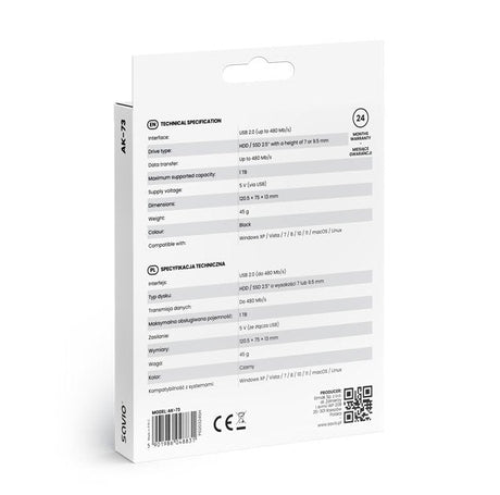 EAN 5901986048831 - Savio SAVAK-73 caja para disco duro externo Carcasa de disco duro/SSD Negro 2.5" imagen 5