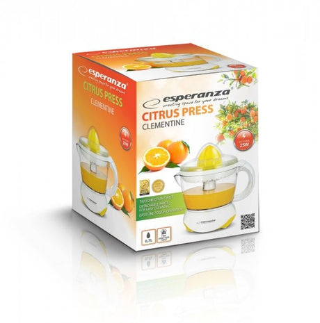 EAN 5901299918470 - Esperanza EKJ001Y prensa de cítricos eléctricos 0,7 L 25 W Blanco, Amarillo imagen 3