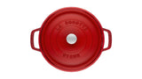 Staub Round Cocotte, Hierro Fundido 26cm, Cereza