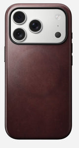 Nomad Modern Leather Case Iphone 17 Pro Burgundy Horween