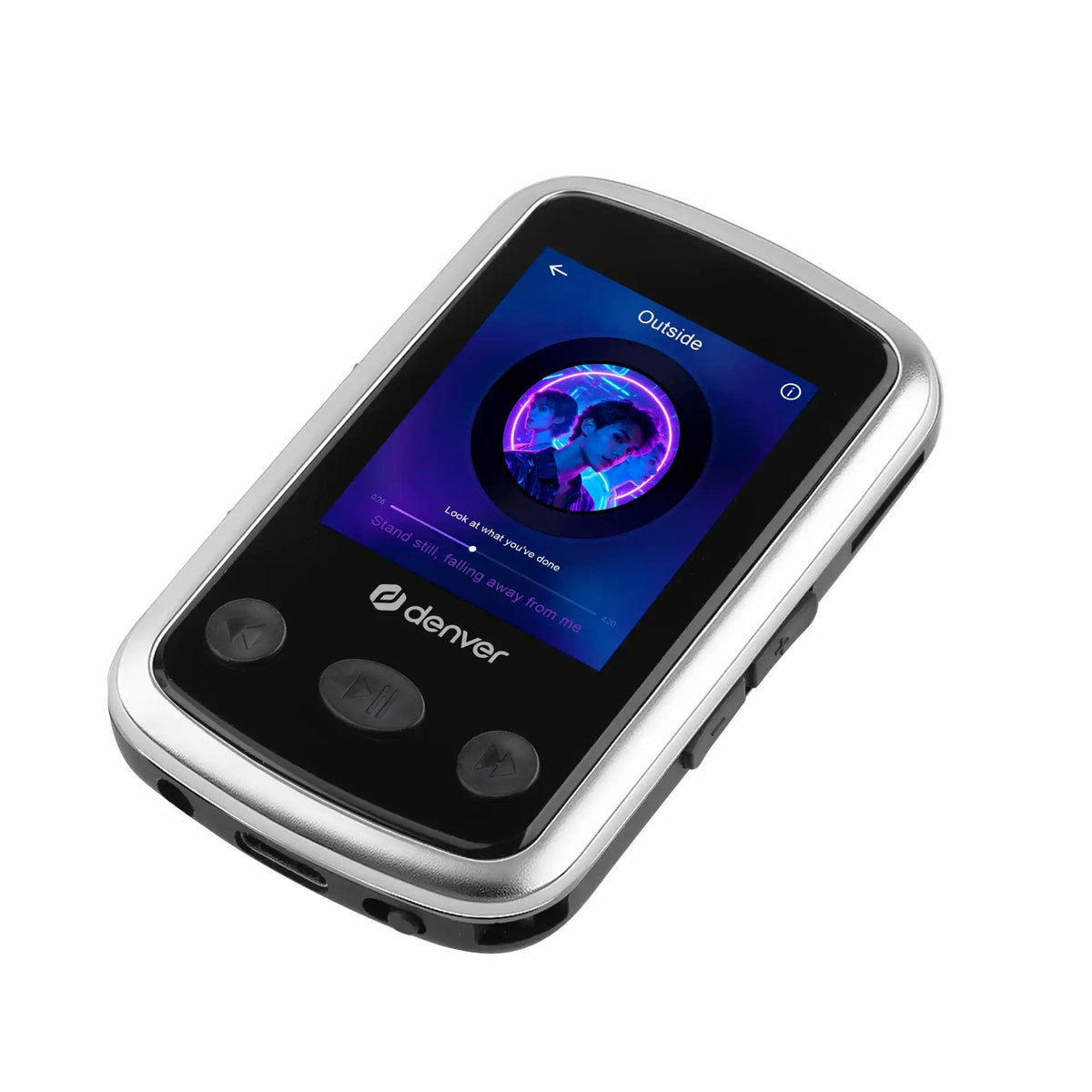 Denver Mps-320b Negro Reproductor Mp3 Acoplable Con 32 Gb De Almacenamiento Y Bluetooth