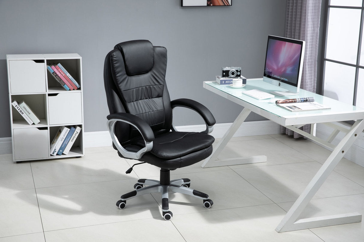 Silla  Activejet De Oficina Con Masaje, Calefactable Yk7304 Negro