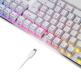 Newskill Gaming Ns-Kb-Serikev2 Teclado Usb Qwerty Español Blanco
