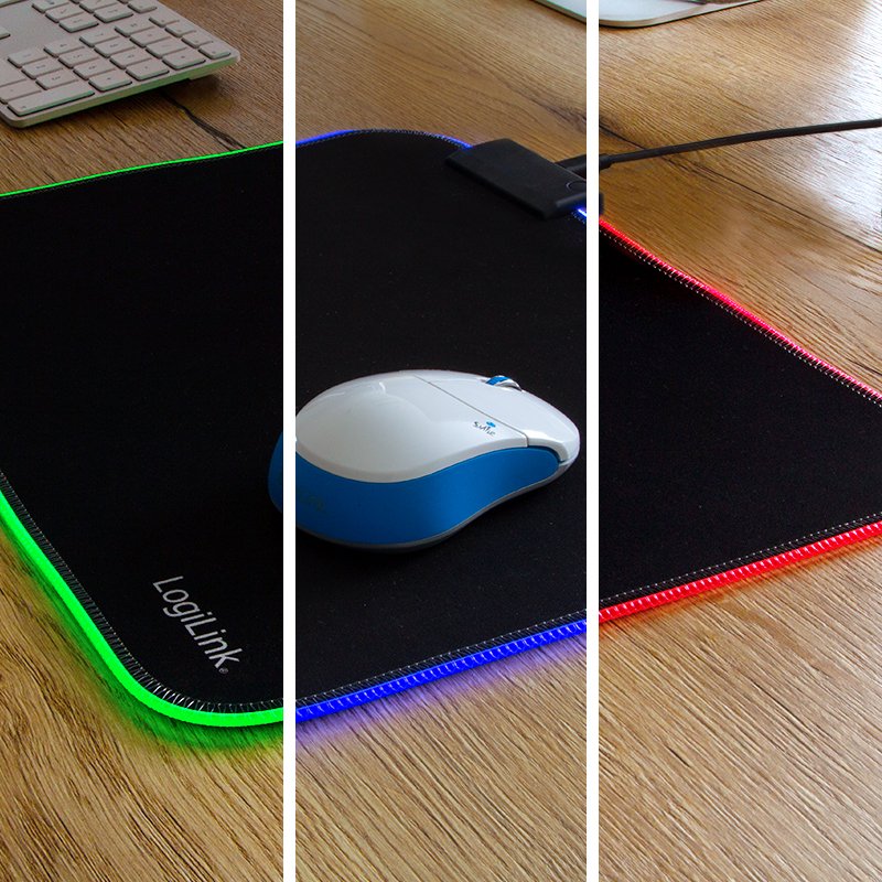 Alfombrilla De Ratón Para Juegos Logilink Con Iluminación Rgb