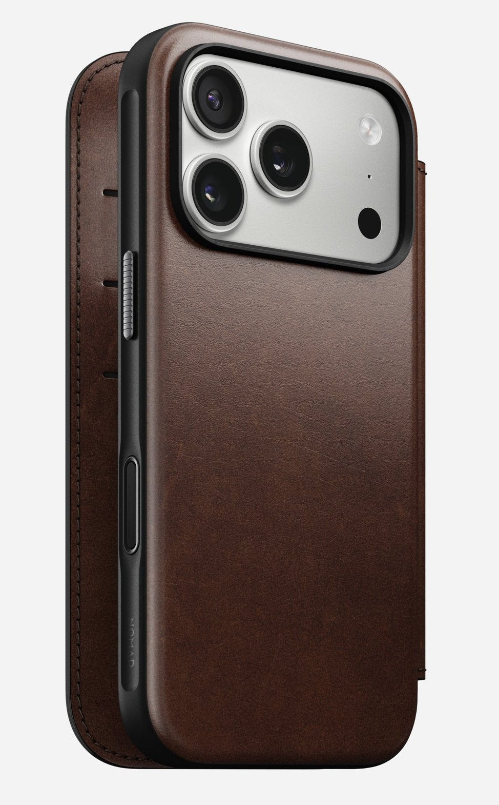 Nomad Modern Leather Folio Iphone 17 Pro Rustic Brown H.