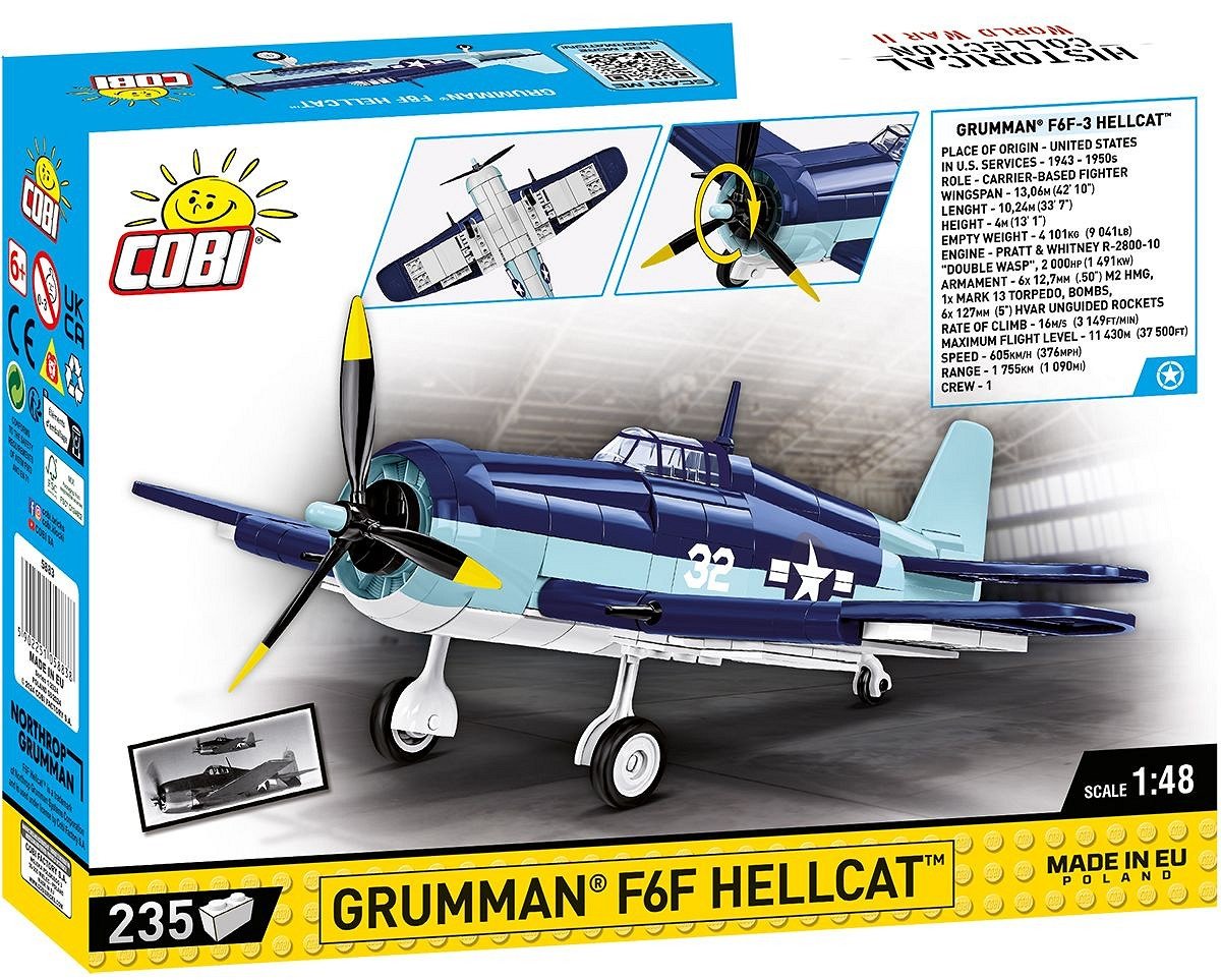 Cobi Blocks Grumman F6f  Hellcat 235 Blocks