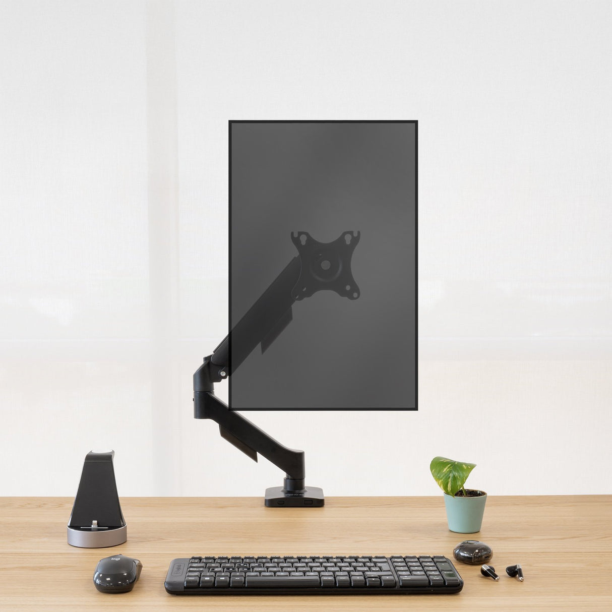 EAN 8433281016484 - TooQ DB1733TNR-B soporte para monitor 81,3 cm (32") Escritorio Negro imagen 4