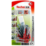 Taco Fischer Duopower 8x40 Rb K Gris Claro/Rojo, 8 Piezas, Con Tornillo Y Pegatinas 535957