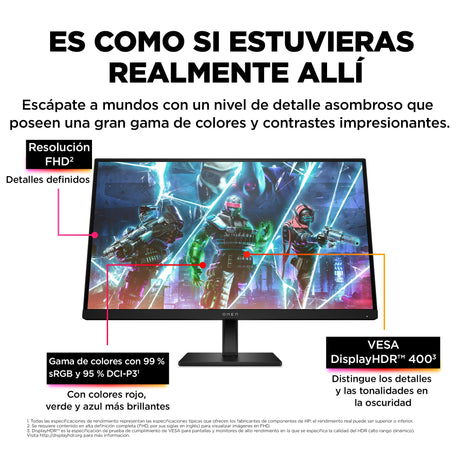 EAN 1970296154666 - OMEN by HP 27 inch FHD 240Hz Gaming Monitor - OMEN 27s pantalla para PC 68,6 cm (27") 1920 x 1080 Pixeles imagen 8