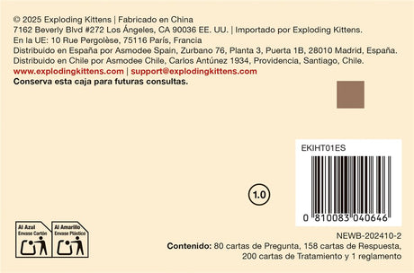 EAN 0810083040646 - Asmodee Exploding Kittens EKIHT01ES juego de tablero Terapeuta de pacotilla 15 min Juego De Cartas Partid imagen 4