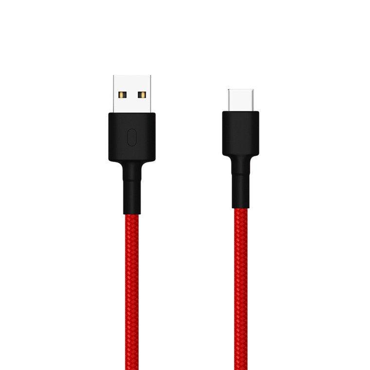 Cable Usb Xiaomi Sjv4110gl Usb Macho Usb Tipo-C Macho 1m Rojo Y Negro