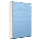 Seagate One Touch 5tb External Hdd With Password Protection Light Blue Stkz5000402