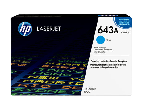 EAN 0829160493886 - HP 643A Cyan Original LaserJet Toner Cartridge cartucho de tóner 1 pieza(s) imagen 1