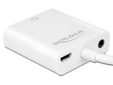 Delock Adaptercable Micro Hdmi-D Stecker > Vga Buchse Mit Audio Weiss