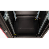 Roline 19-Zoll Netzwerkschrank Basic 26 He, 600x600 Bxt Glastr Schwarz