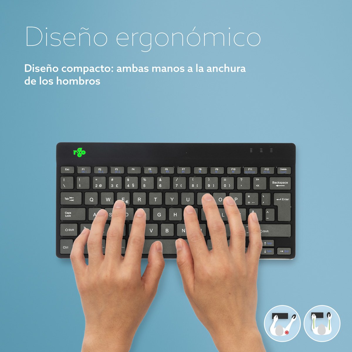 EAN 8719274492351 - R-Go Tools RGOCOPTWLBL teclado Universal Portugués imagen 9